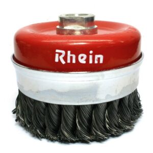 Cepillos copa torcionado acero 60 mm