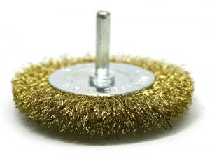 Cepillos plano bronceado 100mm c/vastago Rhein