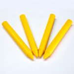 Crayon p/marcar mad-cuero-carton-tela.. x12u amarillo