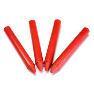 Crayon p/marcar mad-cuero-carton-tela.. x12u rojo