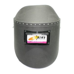 Careta de fibra 2 piezas visor movil